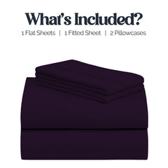 Bed Goals: Cozy Core Buttery Soft Bamboo Blend Sheets – Cooling, Wrinkle-Resistant 4-Piece Set w/ Deep Pockets – Twin, Full, Queen, King, Cal King