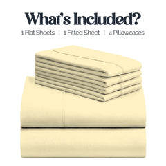 Slay Your Sleep: Cloud-Soft Cooling Bamboo Blend Sheets – 6-Piece Set w/ Deep Pockets – Breathable, All-Season Bedding, No Wrinkles, No Stress, Cozy Vibes Only – Twin, Full, Queen, King, Cal King