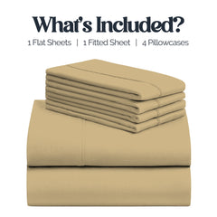 Slay Your Sleep: Cloud-Soft Cooling Bamboo Blend Sheets – 6-Piece Set w/ Deep Pockets – Breathable, All-Season Bedding, No Wrinkles, No Stress, Cozy Vibes Only – Twin, Full, Queen, King, Cal King