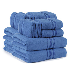 12-Piece Premium Cotton Towel Set – Ultra Soft & Absorbent Bathroom Towels with 4 Bath, 4 Hand & 4 Washcloths – Durable Everyday Luxury Towels