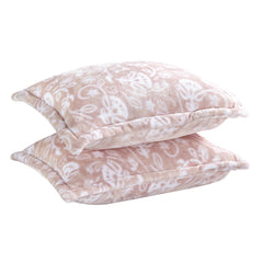Floral Plush Queen Blanket Set – 3-Piece Ultra Soft Blush Pink Bedding – Cozy, Aesthetic, All-Season Vibes, Fade & Wrinkle Resistant, Machine Washable