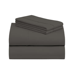Ultra Cozy 100% Cotton 4-Piece Bed Sheet Set – Soft, Breathable & Lightweight Sheets with Deep Pocket Fitted Sheet + Pillowcases – Machine Washable, All-Season Vibes (Full, Queen, King)