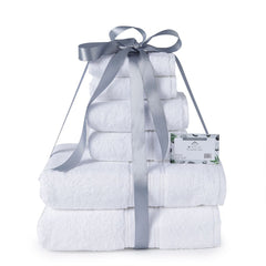 Everyday Glow 6-Piece Cotton Towel Set – 100% Cotton 550 GSM Luxe Feel Bath, Hand & Face Towels – Quick-Dry, Soft, Machine Washable Essentials