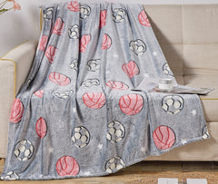 All-Star Glow in the Dark Fleece Blanket – Lightweight Sports Throw for Kids, Teens & Game Nights – 50” x 60” Soft, Cozy, Machine Washable