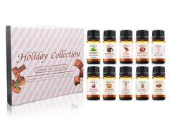 Fall Essential Oil Set – 10 Pack Aromatherapy Oils for Diffusers, Humidifiers & Air Fresheners – Natural Autumn Scents for Home, Relaxation & DIY – 10mL Each