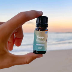 6-Pack Summer Vibes Aromatherapy Essential Oils Set – Fresh Fragrance Oils for Diffusers, Humidifiers, Soap Making, Candles & Home Fragrance, Pina Colada, Strawberry, Coconut Passion, Ocean, Bali Island & Plumeria