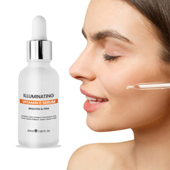 Vitamin C Face Serum with Hyaluronic Acid & Vitamin E – Brightening Hydrating Facial Serum for Dull Skin, Uneven Tone & Daily Skincare, 1 fl oz