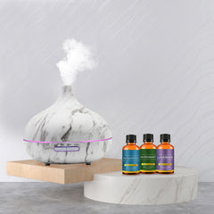 White Marble Ultrasonic Essential Oil Diffuser