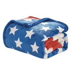 Ultra Cozy American Flag Throw Blanket – 50" x 70" Cloud-Soft Micro Plush Patriotic Blanket for Couch, Bed & Dorm – Lightweight, Warm, Machine Washable All-Season Aesthetic Gift