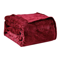 Luxe Armani Embossed Microplush Blanket – Ultra Soft, All-Season Blanket for Bed or Couch – Lightweight, Cozy & Machine Washable – Queen & King Sizes
