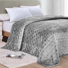 Luxe Armani Embossed Microplush Blanket – Ultra Soft, All-Season Blanket for Bed or Couch – Lightweight, Cozy & Machine Washable – Queen & King Sizes