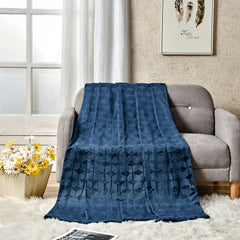 Luxe Armani Embossed Microplush Blanket – Ultra Soft, All-Season Blanket for Bed or Couch – Lightweight, Cozy & Machine Washable – Queen & King Sizes