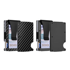 1 or 2-Pack: RFID Blocking Slim Credit Card Holder Wallet for Men – Minimalist, Scratch-Resistant, with Removable Money Clip | Modern, Durable, Everyday Carry