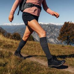 3-Pairs: Merino Wool Compression Socks for Winter – Knee-High Boot Fit, 15-20 mmHg Support, Moisture-Wicking & Anti-Odor | Cold Weather Hiking, Skiing, Camping, Travel
