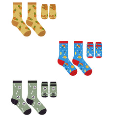 Matching Pet and Owner Socks – 1-Pair or 3-Pairs – Fun Prints, Cozy Fit for You and Your Pup – Small Dog Friendly, Machine Washable
