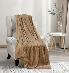 SnuggleFlex Chevron Fleece Throw Blanket – Ultra Soft Microplush Vibe for Couch, Bed, or Dorm – Lightweight, Machine Washable, All-Season Cozy Aesthetic (50" x 70")