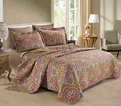 3-Piece: All Seasons Cotton Premium Collection Quilt Sets