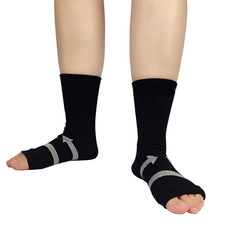 3-Pack 360° Full Pressure Open Toe Compression Socks – Unisex Ankle & Foot Support for Circulation, Swelling, Arch Support, Anti-Microbial, 10–20mmHg, Small/Medium & Large/XL
