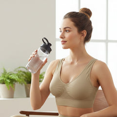3-Pack Seamless Lightweight Comfort Bras – Wireless Stretch Support Bras with Wide Straps & Smoothing Fit – Breathable Everyday Lounge Bras for Women