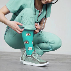 Medical Print Knee-High Compression Socks (3-Pairs)
