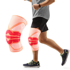 Knee Compression Sleeve with Gel Patella Pad & Spring Stabilizers – Adjustable Knee Brace Support for Men & Women – Running, Gym, Sports & Joint Stability