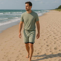 Men’s Workout Shorts with Liner – Lightweight Athletic Gym Shorts with Pockets, Quick Dry, 4-Way Stretch, Moisture-Wicking Training Shorts for Running, Lifting, HIIT, Athleisure