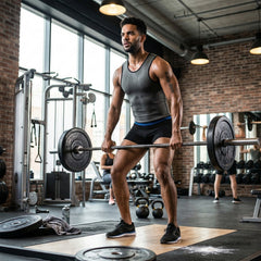 Men’s Compression Shirt Slimming Shapewear – Reversible Neoprene Workout Shirt for Tummy Control & Back Support – Athletic Body Shaper Tee for Gym & Daily Wear