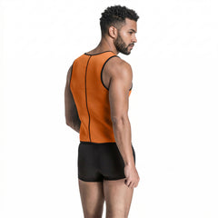 Men’s Compression Shirt Slimming Shapewear – Reversible Neoprene Workout Shirt for Tummy Control & Back Support – Athletic Body Shaper Tee for Gym & Daily Wear
