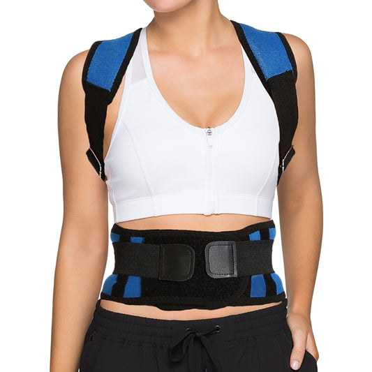 Adjustable 2 in 1 Posture-Support Brace And Double-Compression Waist Belt