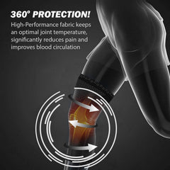 Support & Recovery Knee Compression Sleeve Brace with Gel Grip (1 Pair) – 3D Knit Knee Support for Running, Gym, Sports & Workouts – Anti-Slip Knee Brace for Men & Women