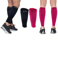 Compression Calf Sleeves (Pair) – Breathable Muscle Support for Walking, Running & Daily Wear – Calf Compression Sleeves for Fatigue Relief, Circulation & Recovery