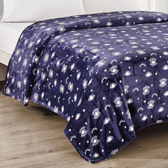 Good Vibes Only: Evil Eye Embossed Microplush Blanket – Ultra Soft 90" x 90" – Lightweight, Cozy, Fade-Resistant & Machine Washable