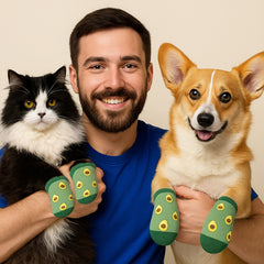 Matching Pet and Owner Socks – 1-Pair or 3-Pairs – Fun Prints, Cozy Fit for You and Your Pup – Small Dog Friendly, Machine Washable