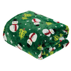 Holiday & Christmas Micro Plush Throw Blanket – Ultra Soft 50" x 60" Cozy Blanket for Couch, Bed & Movie Nights – Lightweight, Warm, Machine Washable Gift Essential