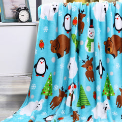 Holiday & Christmas Micro Plush Throw Blanket – Ultra Soft 50" x 60" Cozy Blanket for Couch, Bed & Movie Nights – Lightweight, Warm, Machine Washable Gift Essential