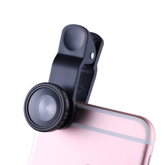 Universal Clip-On 3-in-1 Phone Camera Lens Kit – Wide Angle + 180° Fisheye + Macro Lenses for iPhone & Android – Portable Smartphone Lens Set for Travel, Selfies & Close-Up Shots