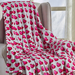 Cozy Vibes: Ultra Soft Plush Throw Blanket – Lightweight 50" x 60" Blanket for Couch, Bed & Travel – Warm, All-Season, Machine Washable