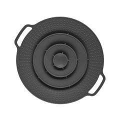 Silicone Boil-Over Spill Stopper Lid – 6” to 10.5” Universal Fit for Pots & Pans – Heat Resistant, Reusable & Dishwasher Safe – 12" Round – 1 or 2 Pack