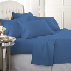 6-Piece: 2200 Series Egyptian Softness Microfiber Sheets – Ultra Soft, Cooling & Deep Pocket