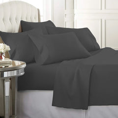 6-Piece: 2200 Series Egyptian Softness Microfiber Sheets – Ultra Soft, Cooling & Deep Pocket