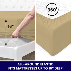 6-Piece: 2200 Series Egyptian Softness Microfiber Sheets – Ultra Soft, Cooling & Deep Pocket