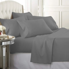 6-Piece: 2200 Series Egyptian Softness Microfiber Sheets – Ultra Soft, Cooling & Deep Pocket