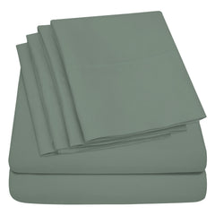 6-Piece: 2200 Series Egyptian Softness Microfiber Sheets – Ultra Soft, Cooling & Deep Pocket