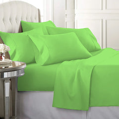 6-Piece: 2200 Series Egyptian Softness Microfiber Sheets – Ultra Soft, Cooling & Deep Pocket