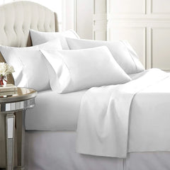 6-Piece: 2200 Series Egyptian Softness Microfiber Sheets – Ultra Soft, Cooling & Deep Pocket