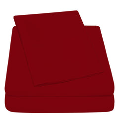 3-Piece: 1800 TC Bamboo Blend Twin Sheet Set – Double Brushed, Deep Pocket Fit