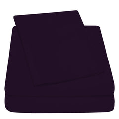 3-Piece: 1800 TC Bamboo Blend Twin Sheet Set – Double Brushed, Deep Pocket Fit