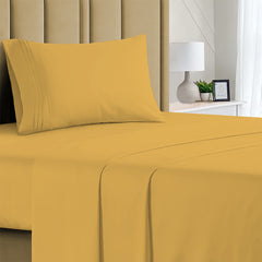 3-Piece: 1800 TC Bamboo Blend Twin Sheet Set – Double Brushed, Deep Pocket Fit