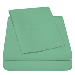3-Piece: 1800 TC Bamboo Blend Twin Sheet Set – Double Brushed, Deep Pocket Fit