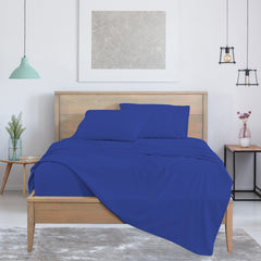 4-Piece: Bamboo Blend Bed Sheets – Soft Vibes, Color + Size Flexibility